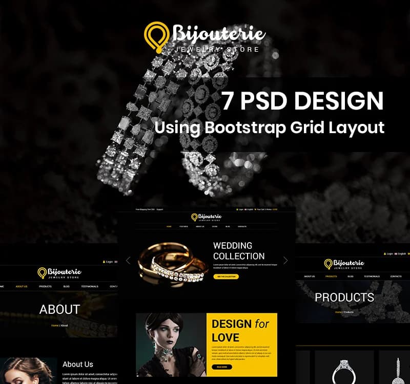 Bijouterie - Jewelry PSD Template