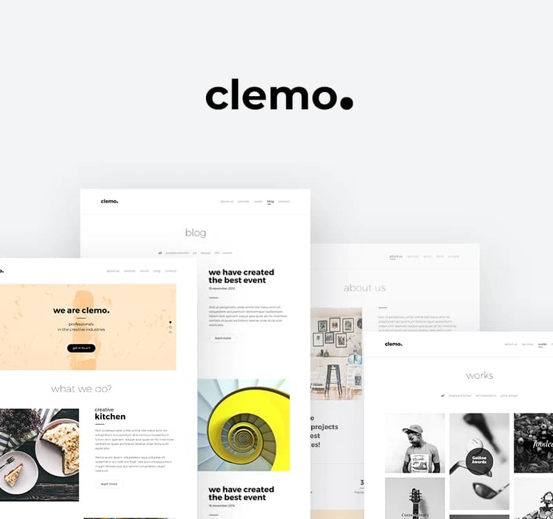 Clemo - Multipurpose PSD Template