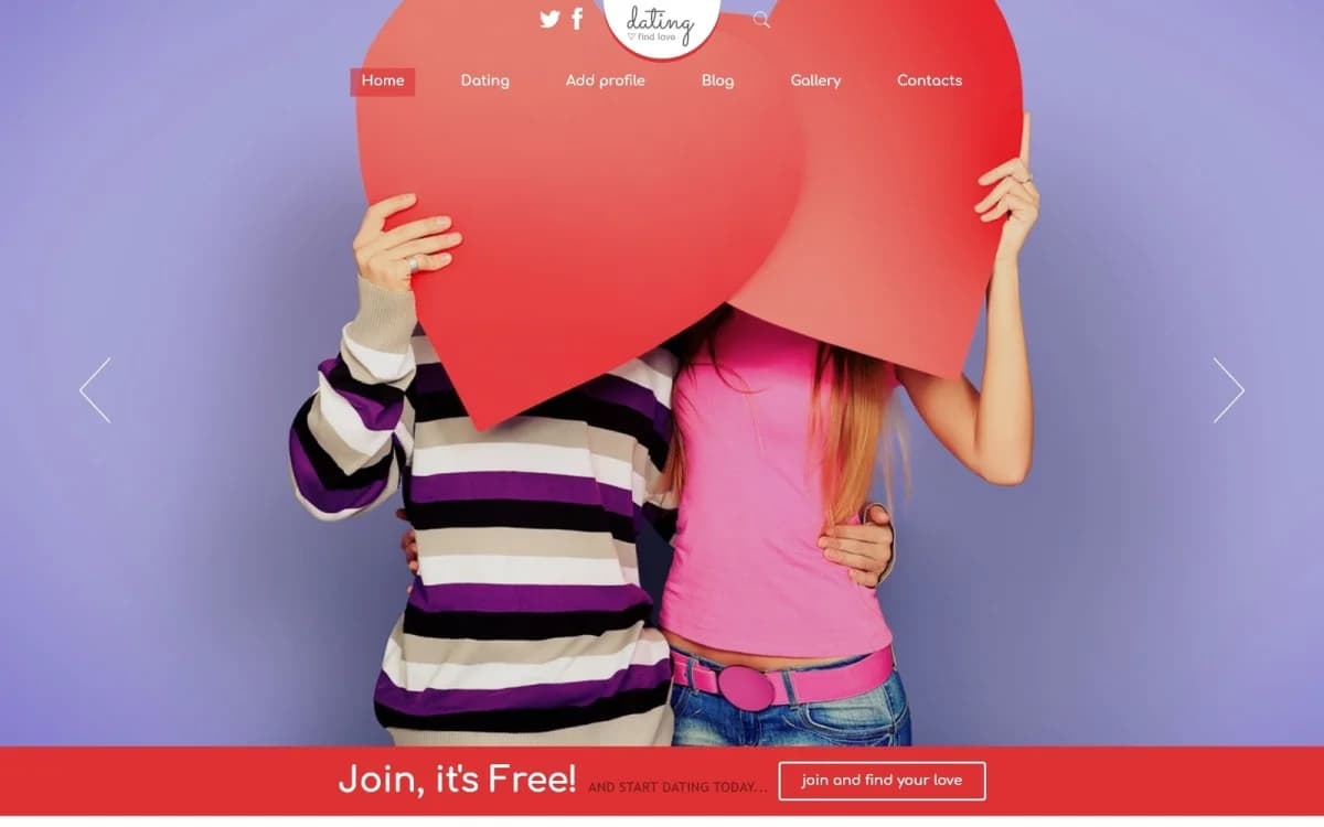 Dating Responsive Joomla Template