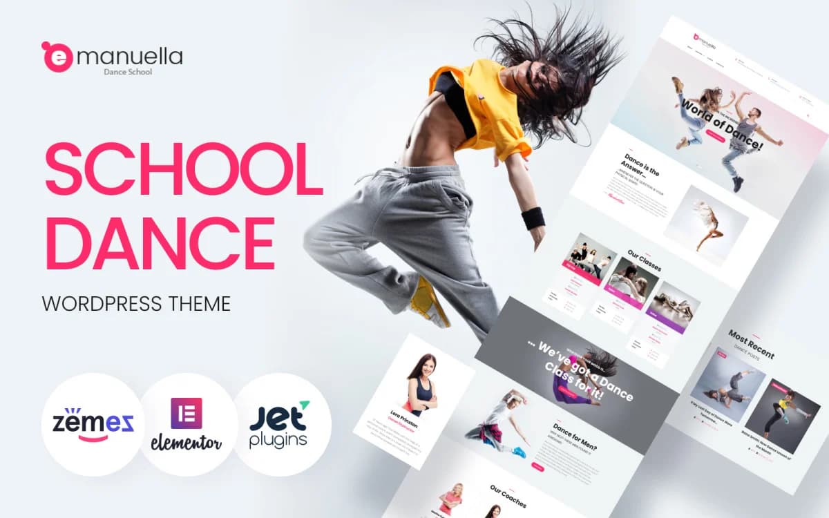 Emanuella - Ballet Studio & Dance School WordPress Theme