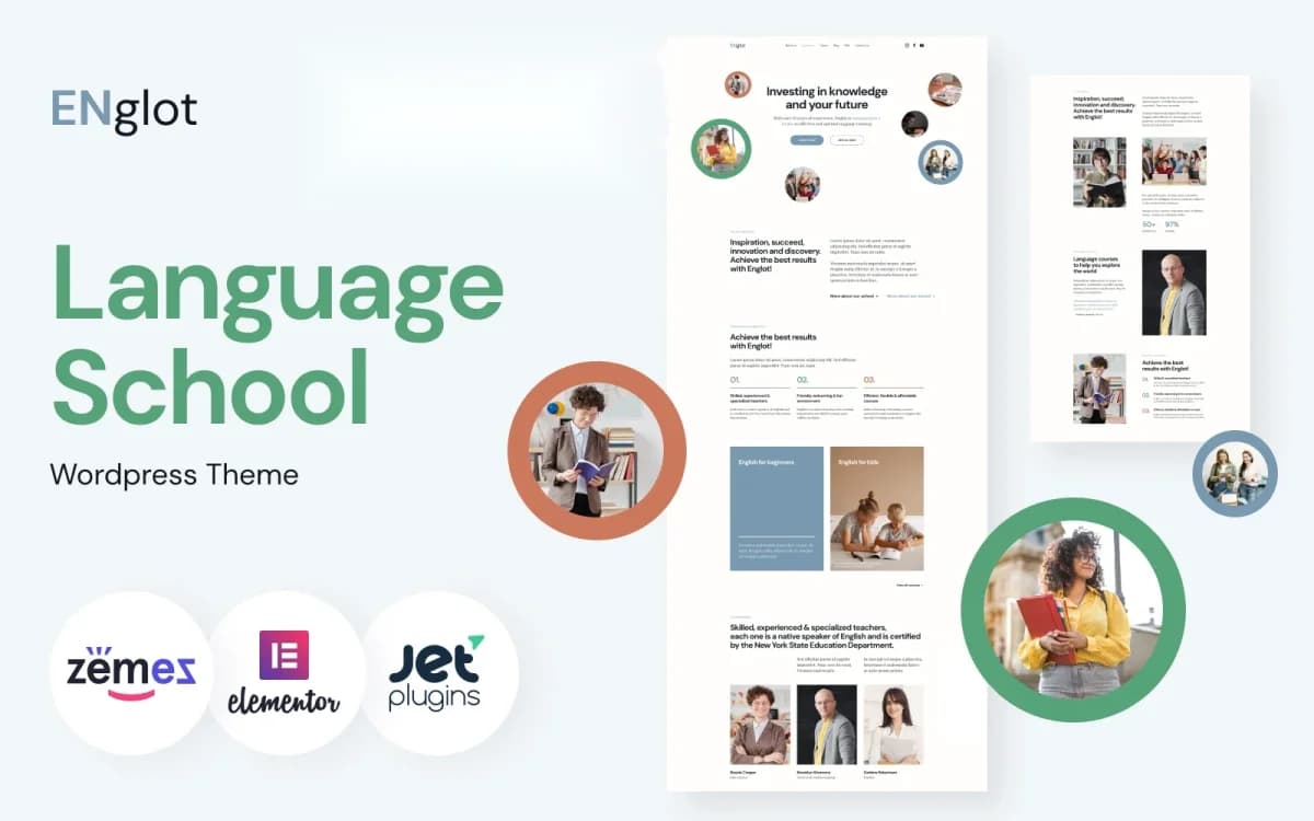 Englot - Language School WordPress Theme for Learning Center