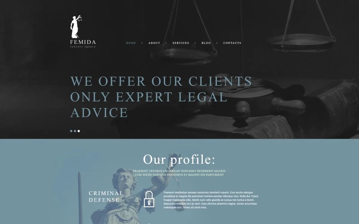 Femida Joomla Template