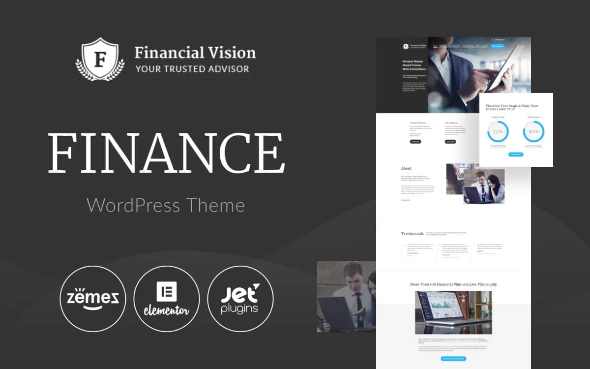 Financial Vision – Financial Services & Investment Company WordPress Theme