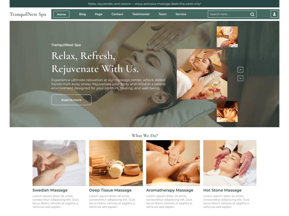 Massage Wellness Retreat