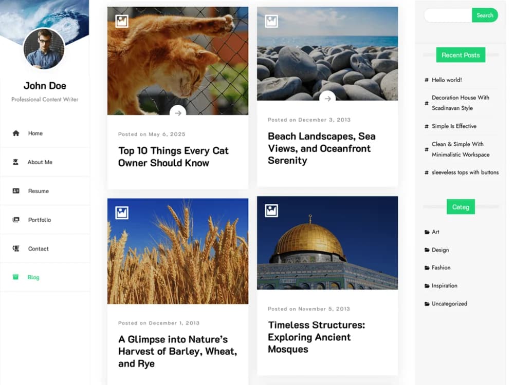 Personal Resume Portfolio