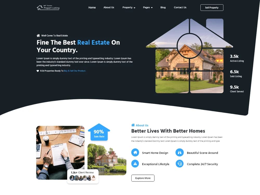 Property Listing Elementor