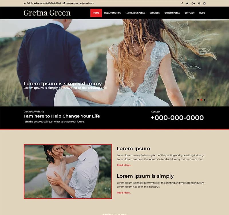 Gretna Green - Photography PSD Template