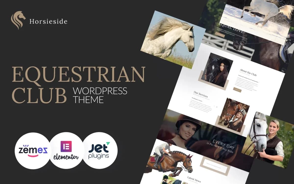 Horsieside - Equestrian Center & Horse Riding WordPress Theme