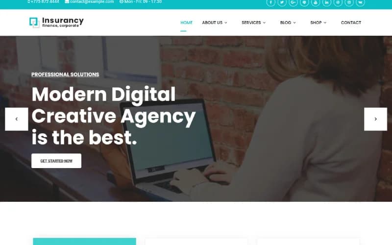 Insurancy - Insurance Business with Page Builder Joomla 6