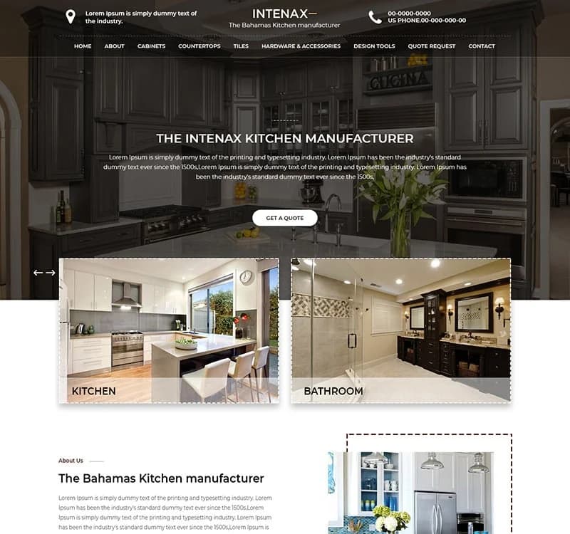 Intenax - Interior Design PSD Template
