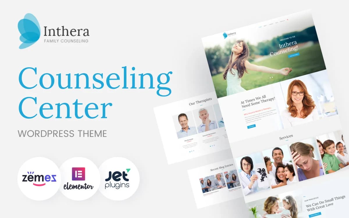 Inthera - Therapist & Counseling Centre WordPress Theme