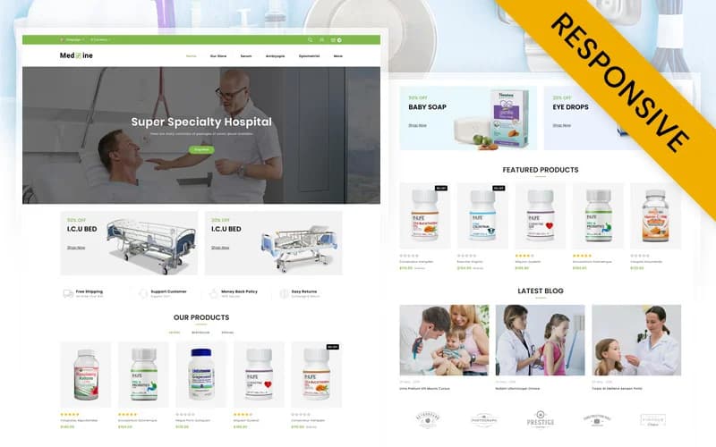 Medxine - Drugs Store OpenCart Responsive Template
