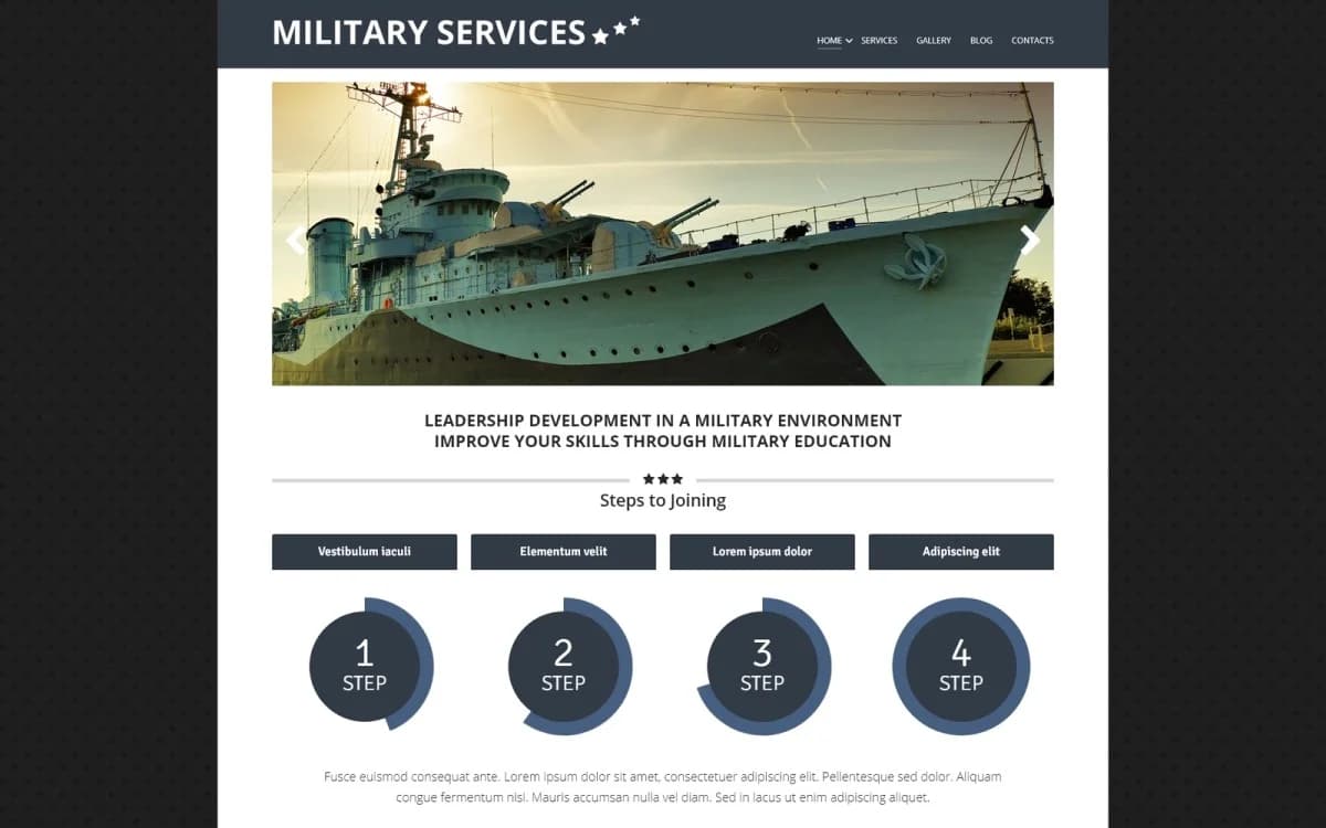 Military Environment Joomla Template
