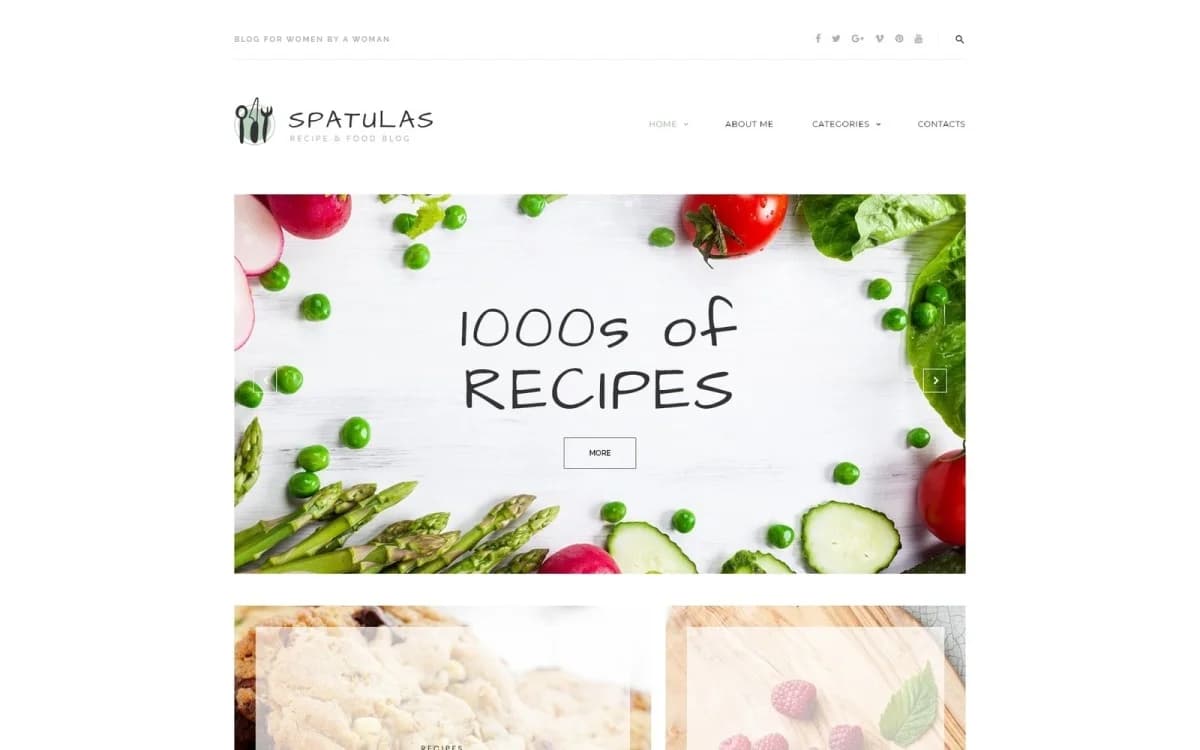 Spatulas - Recipe & Food Blog WordPress Theme