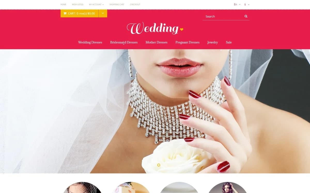 Wedding Store OpenCart Template