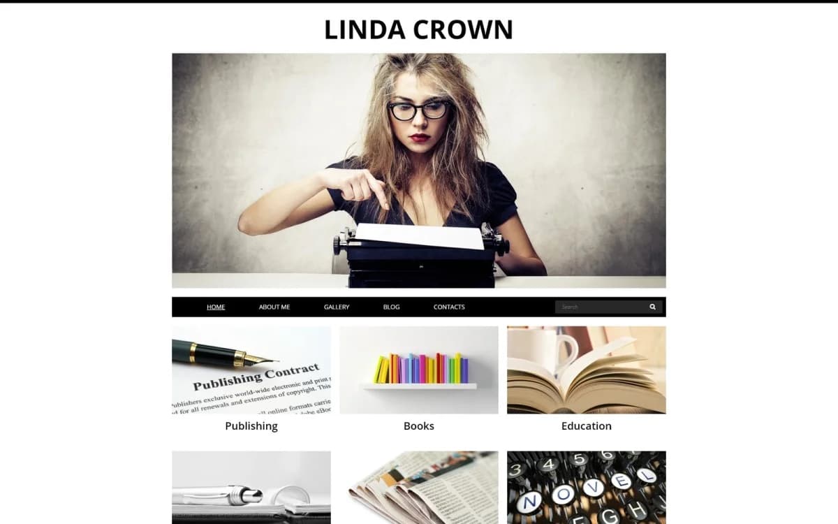 Writer's Page Joomla Template