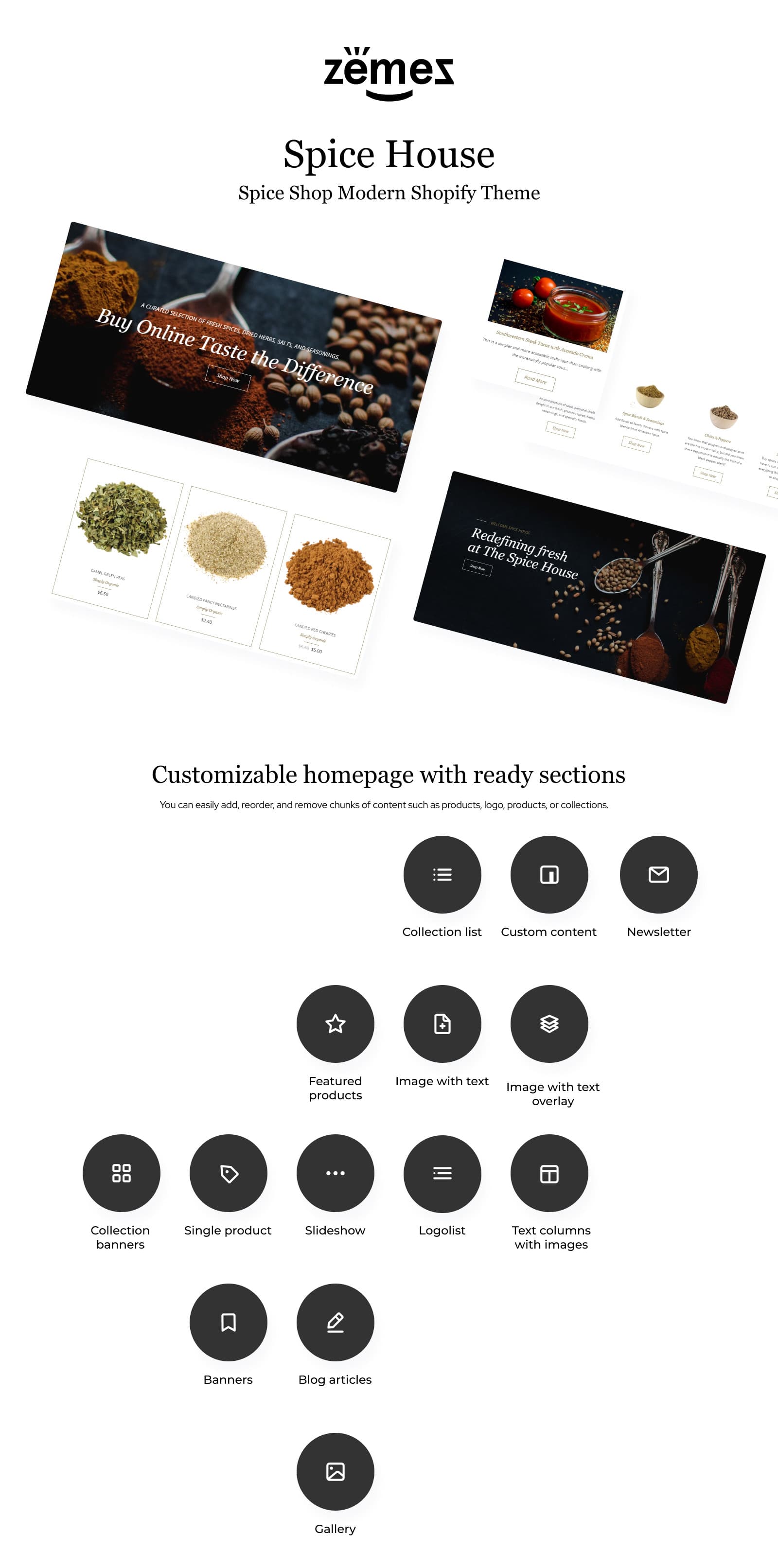 Spice House - Spice Shop Modern Shopify Theme - Screenshot 6