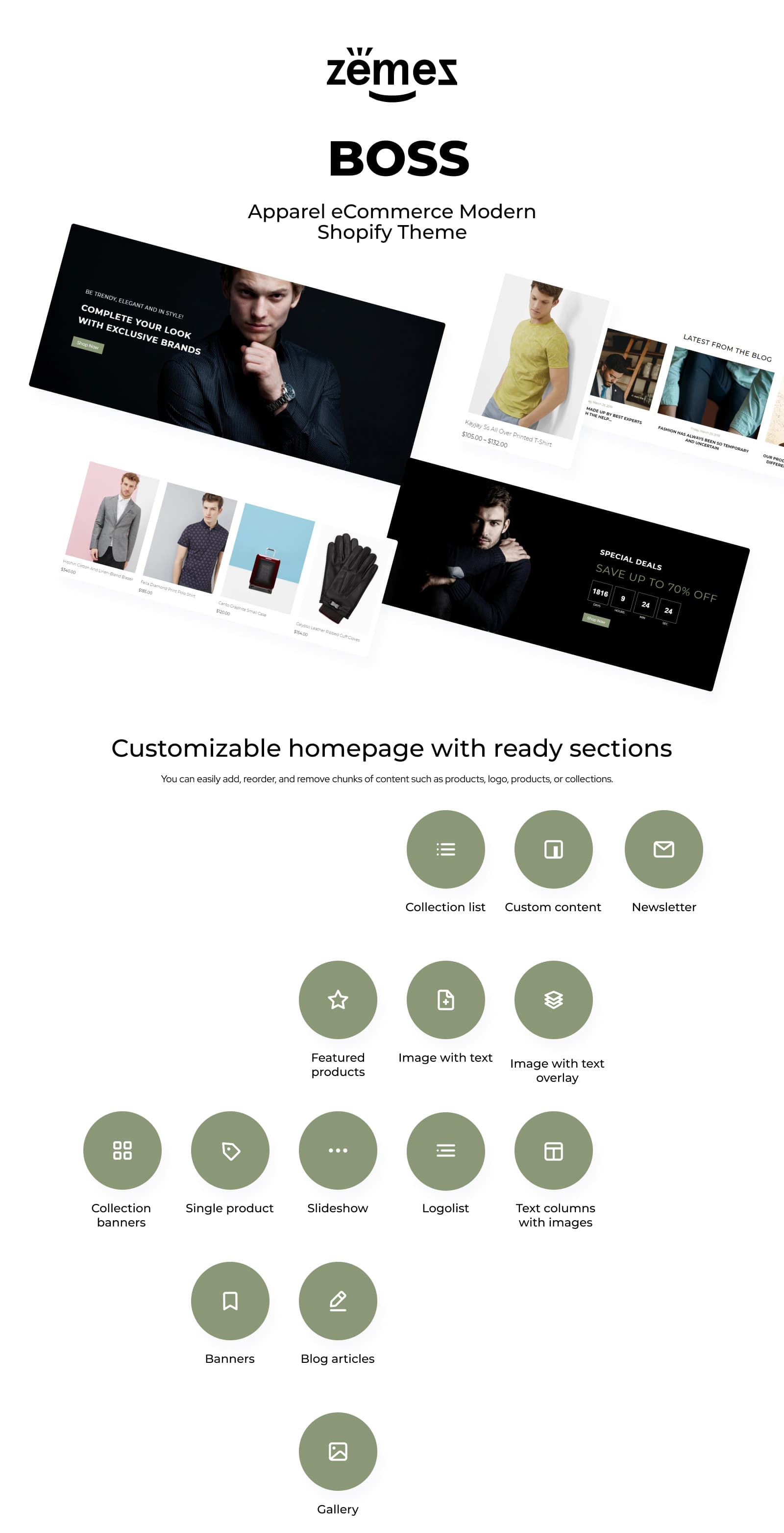 BOSS - Apparel eCommerce Modern Shopify Theme - Screenshot 6