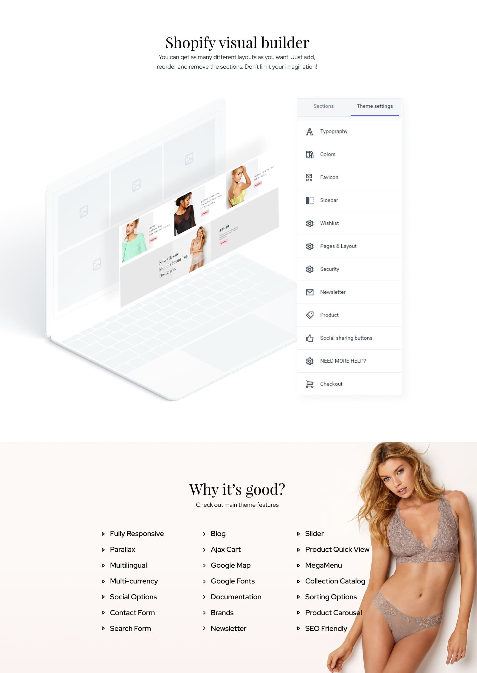 Black Angel - Lingerie Multipage Clean Shopify Theme - Screenshot 8