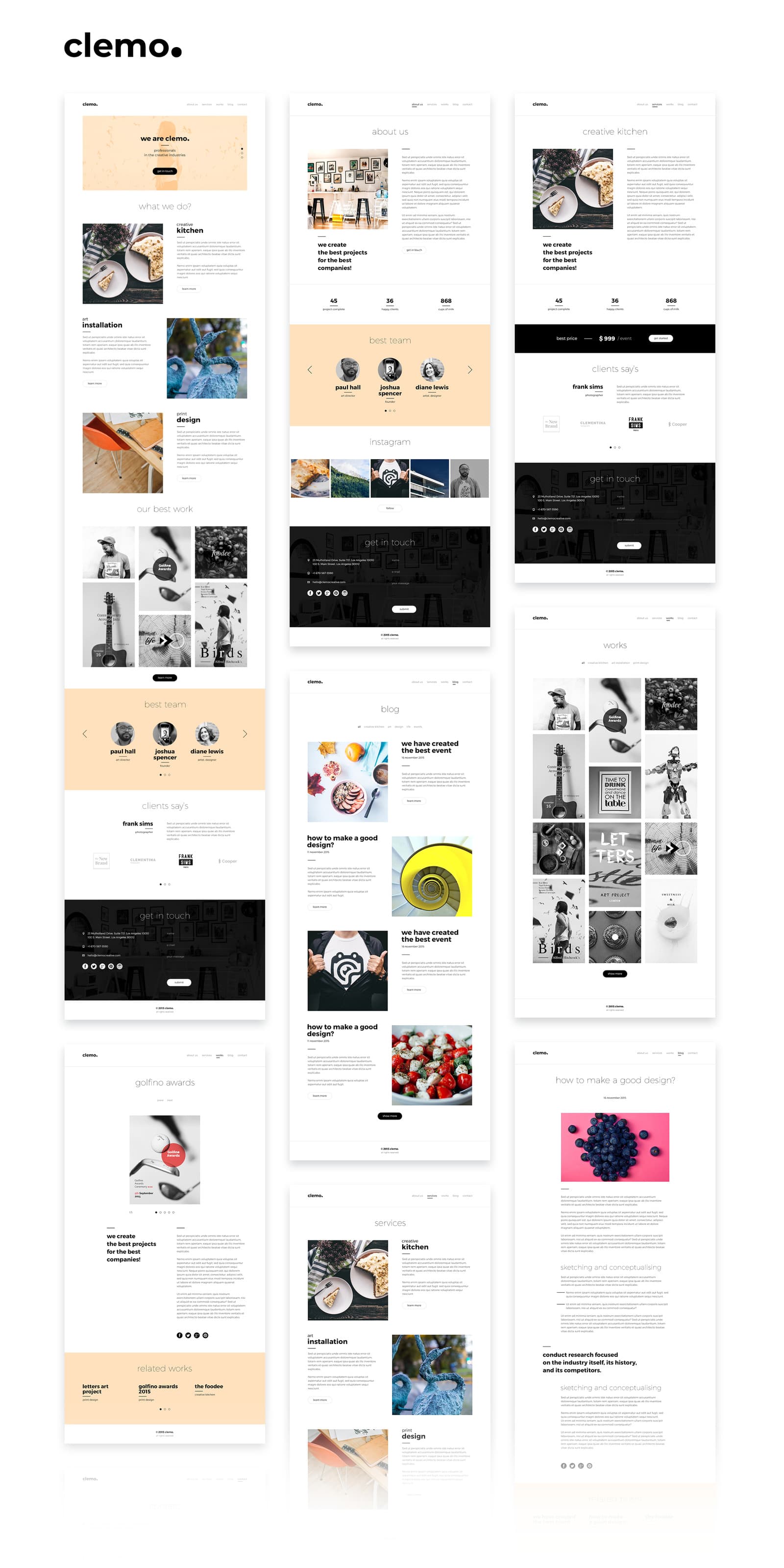 Clemo - Multipurpose PSD Template - Screenshot 6