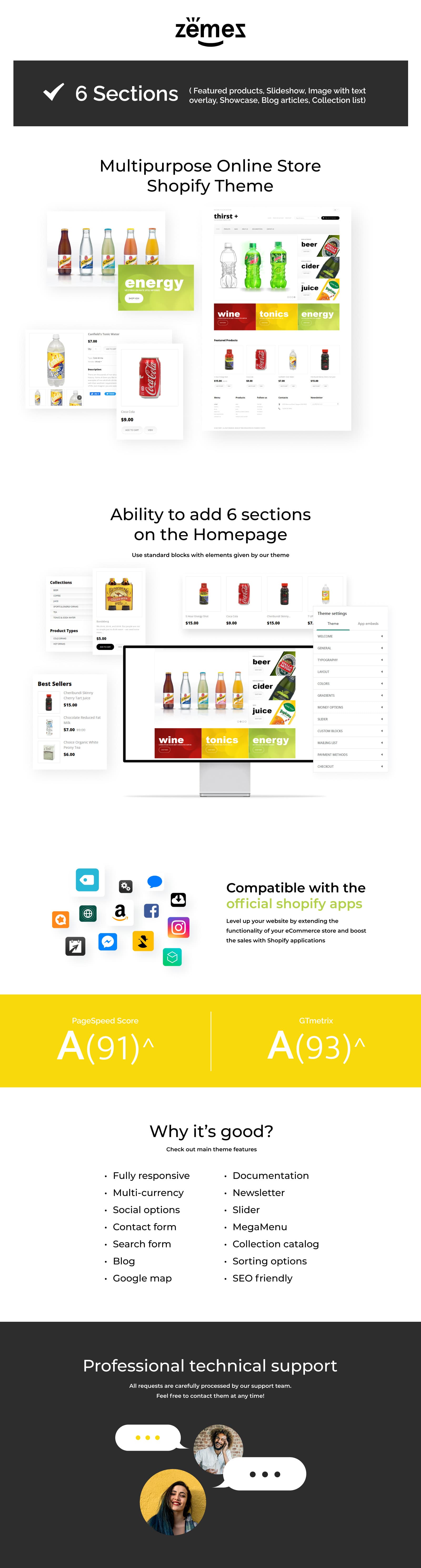 Refreshing Drinks Store Shopify Theme - Screenshot 6