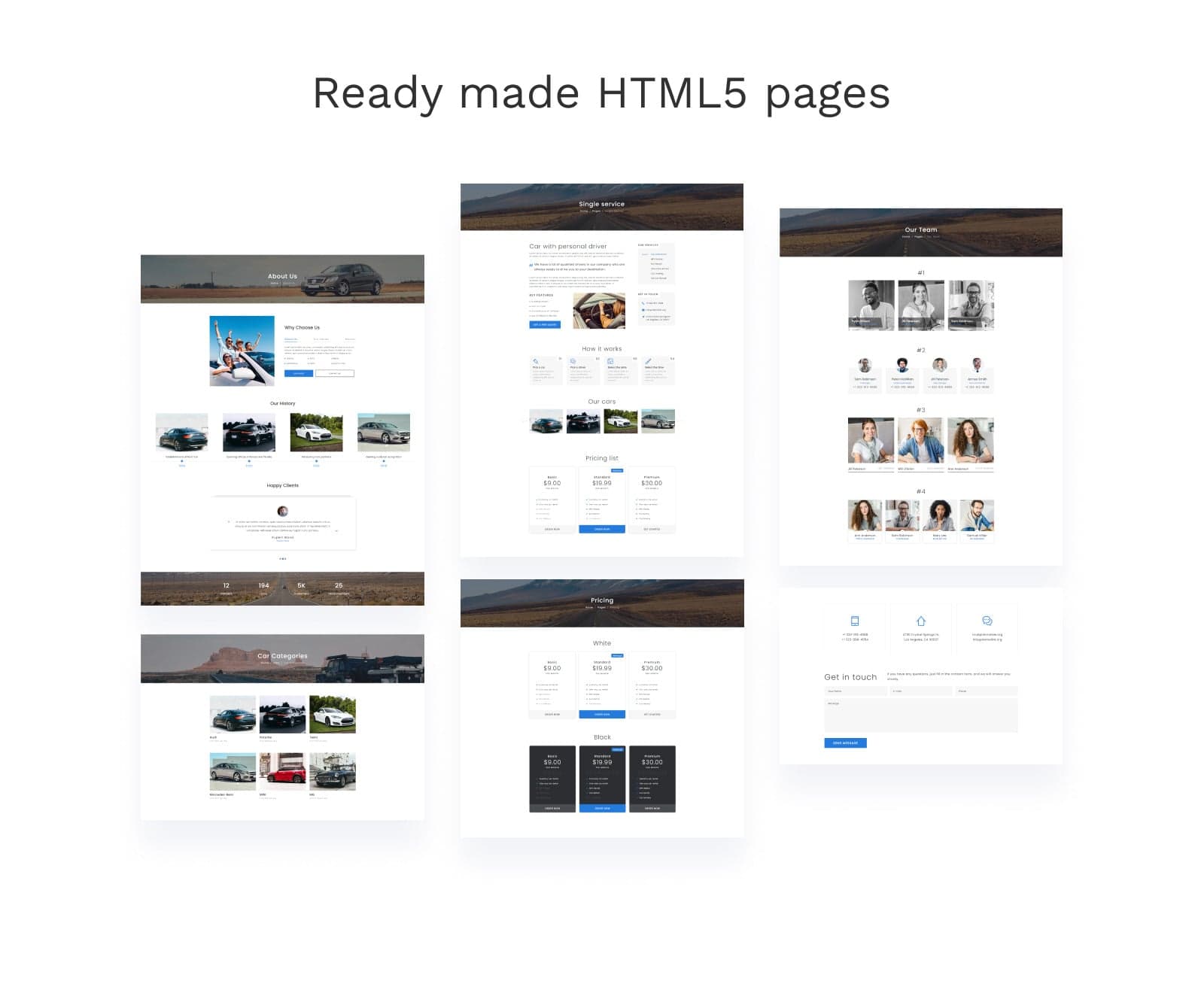 Rent Car - Car Rental Multipage HTML5 Website Template - Screenshot 8