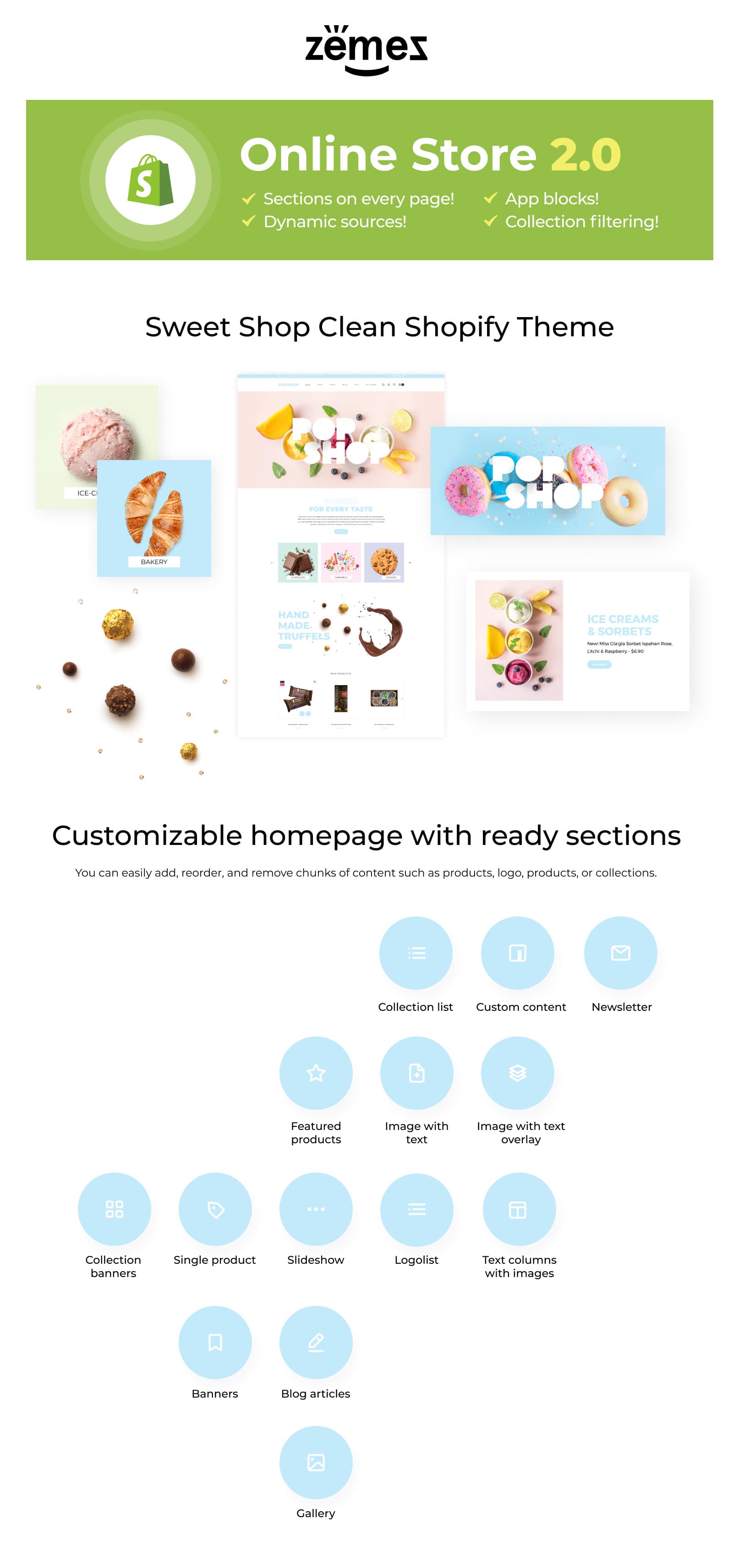 Popshop - Sweet Shop Clean Shopify Theme - Screenshot 6