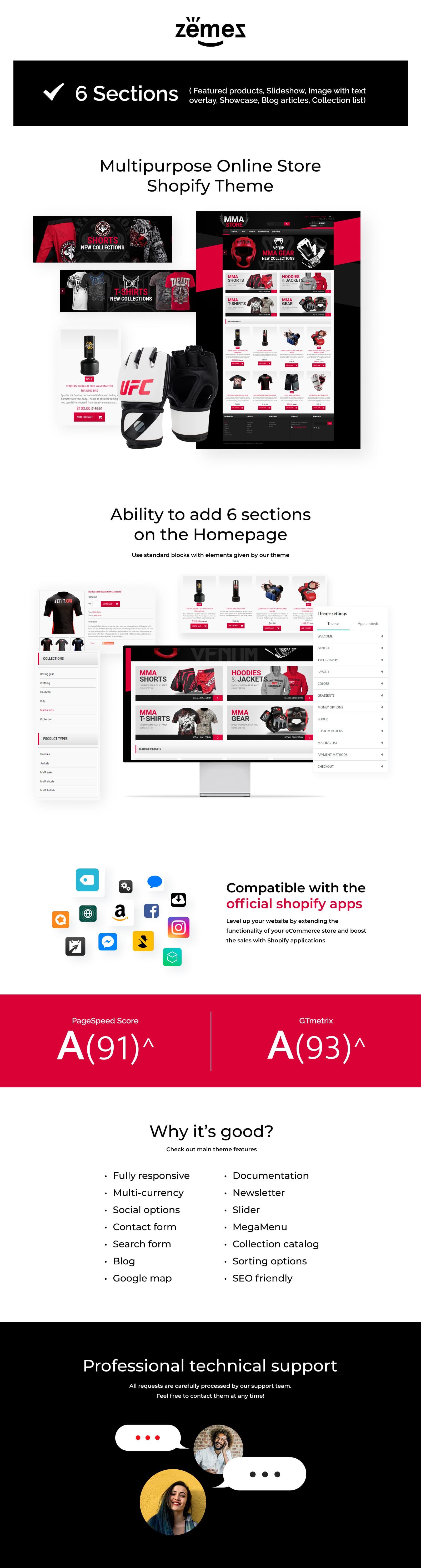 MMA Items Sports Store Shopify Theme - Screenshot 6