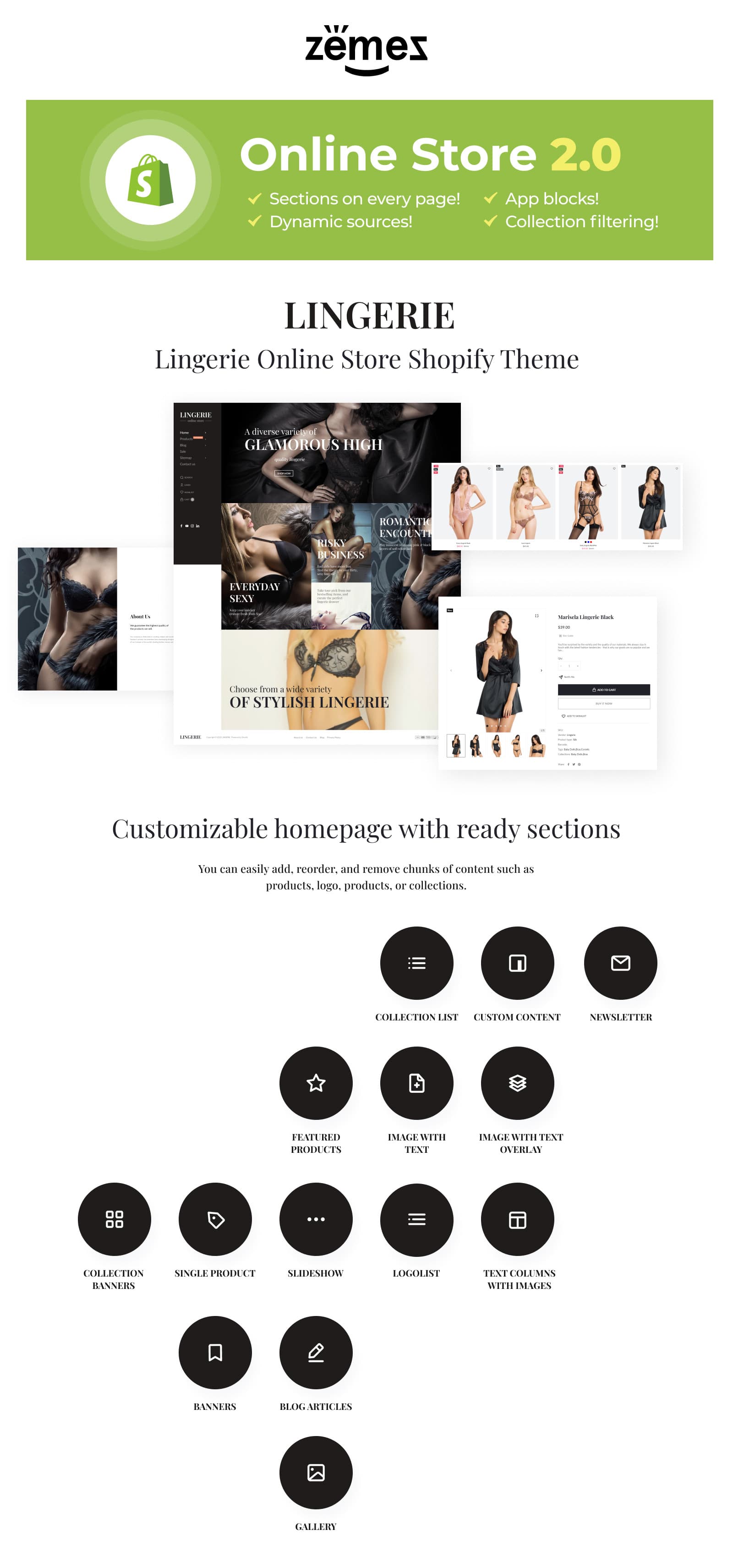 Lingerie Responsive Shopify Theme for Underwear - Screenshot 6