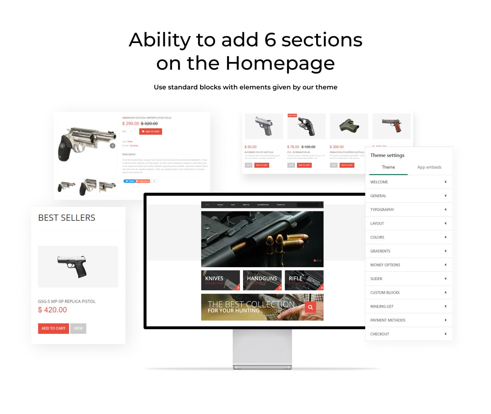 Gun Shop Responsive Shopify Theme - Screenshot 8