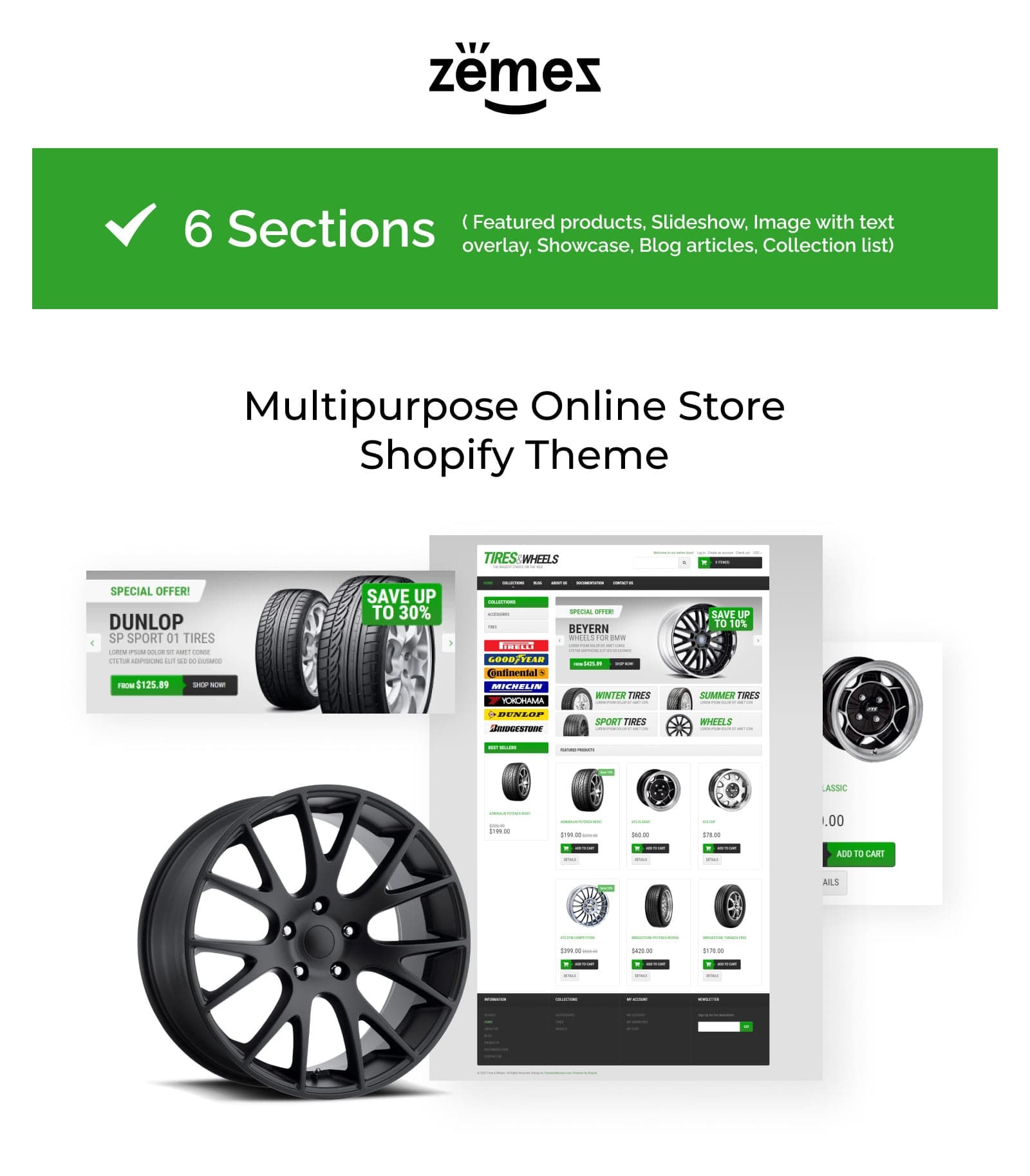Clean Car Tires Shopify Theme - Screenshot 6