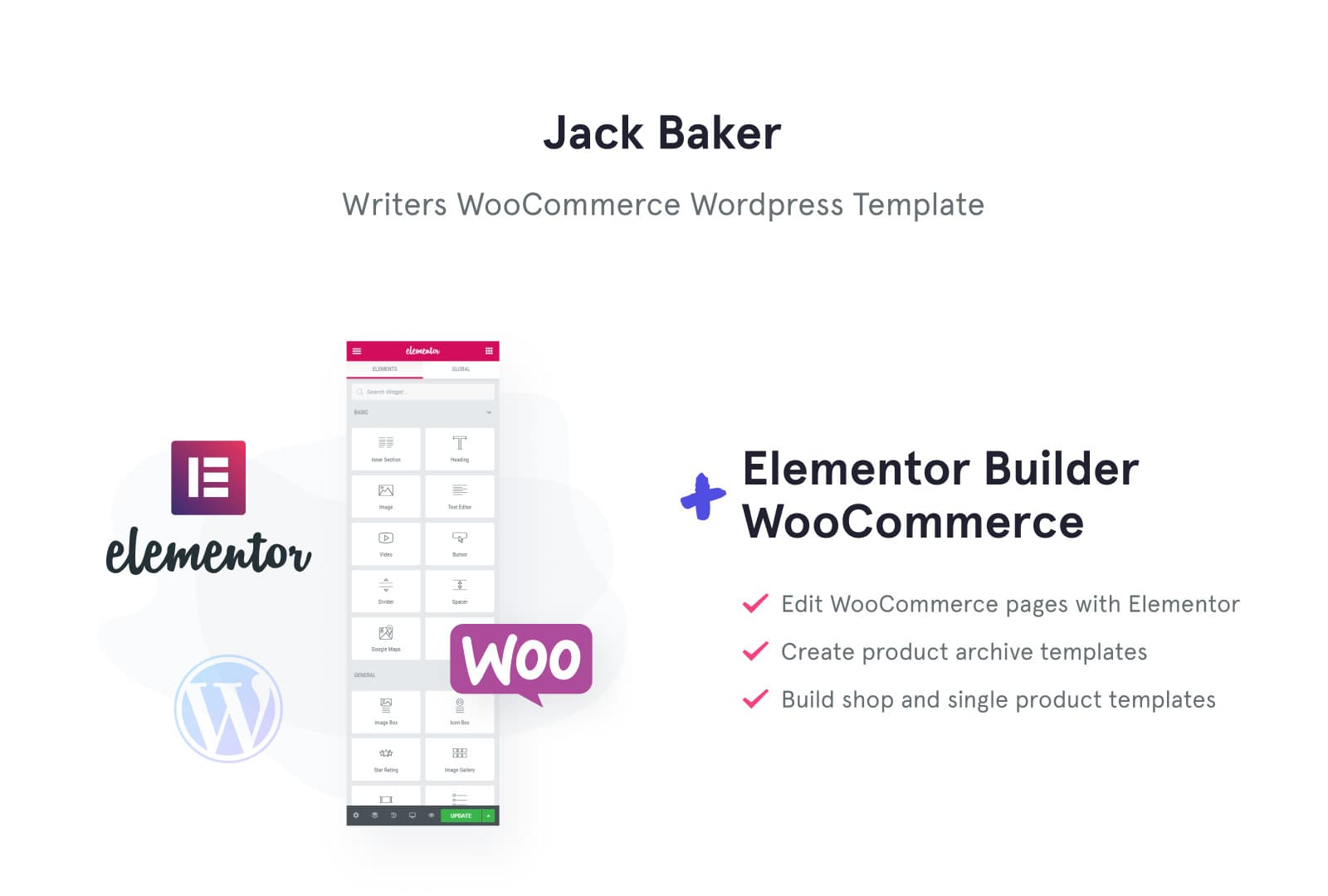 Jack Baker - Writer Portfolio WordPress Theme for Author Website - Screenshot 6
