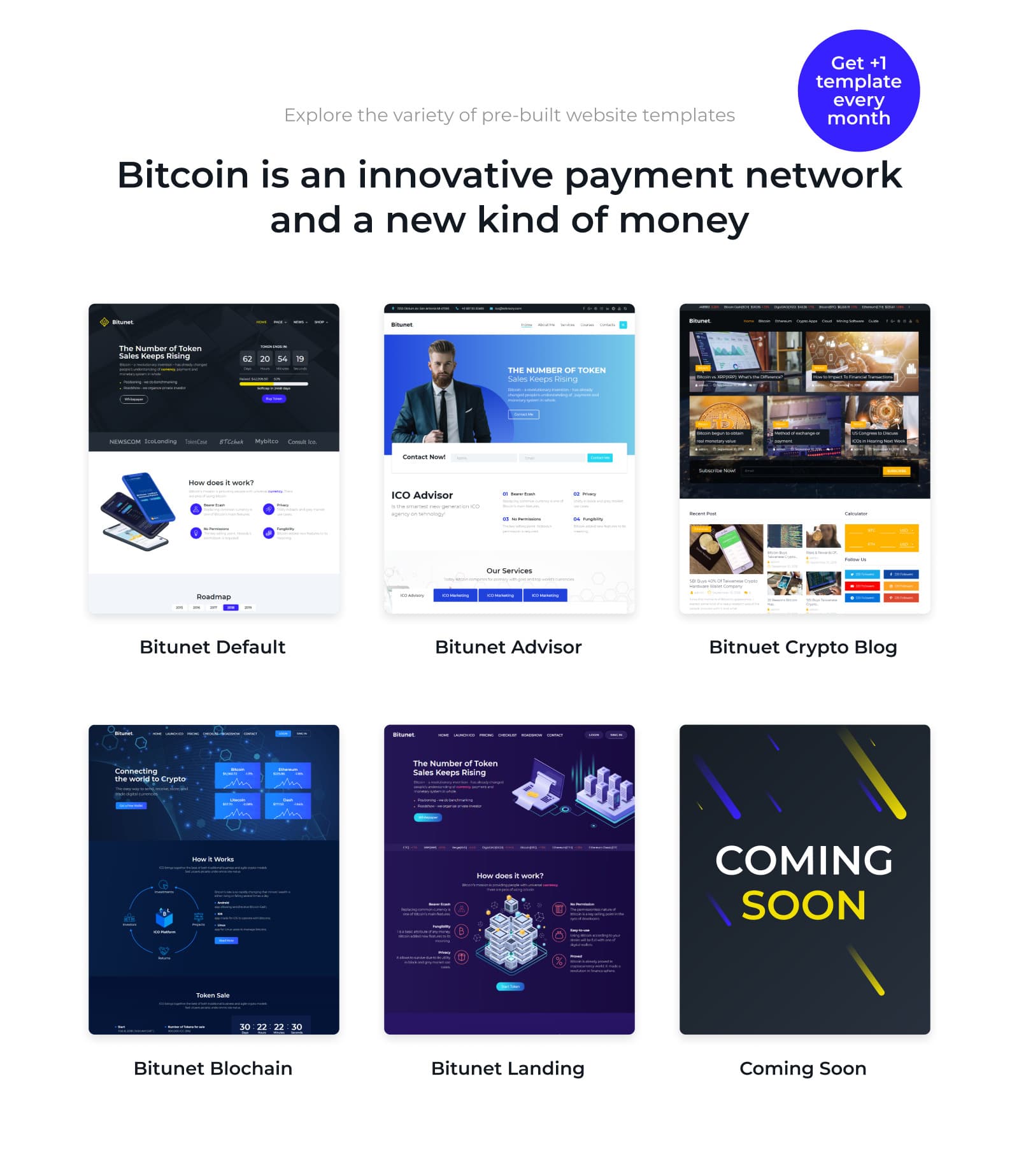 Bitunet - Cryptocurrency Blog WordPress Elementor Theme for Digital Currency Website - Screenshot 8