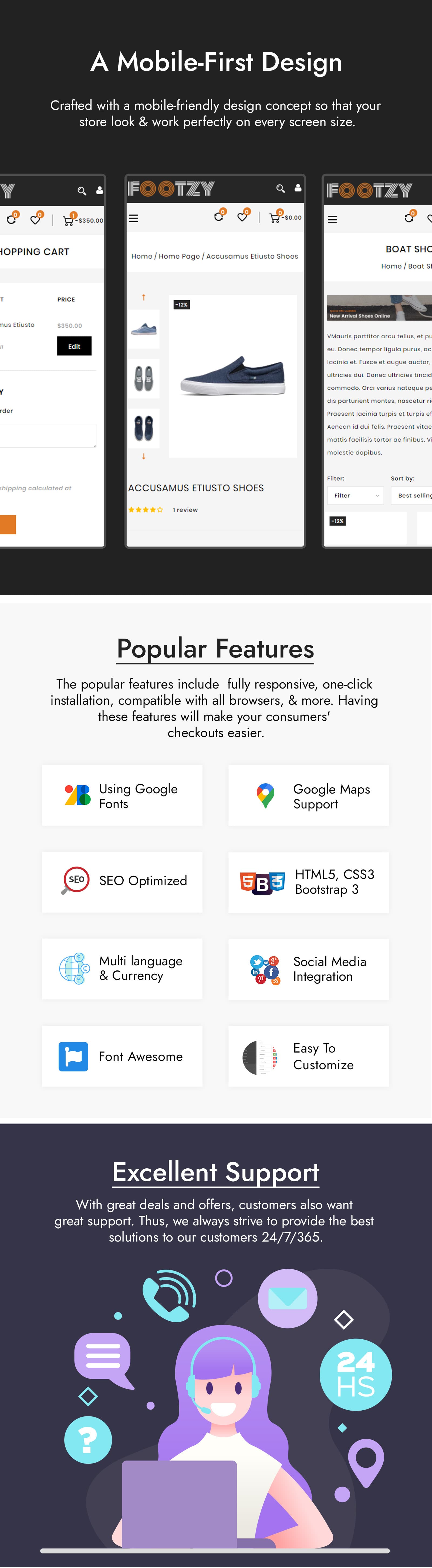 Footzy - Shoes Store Shopify Theme - Screenshot 10