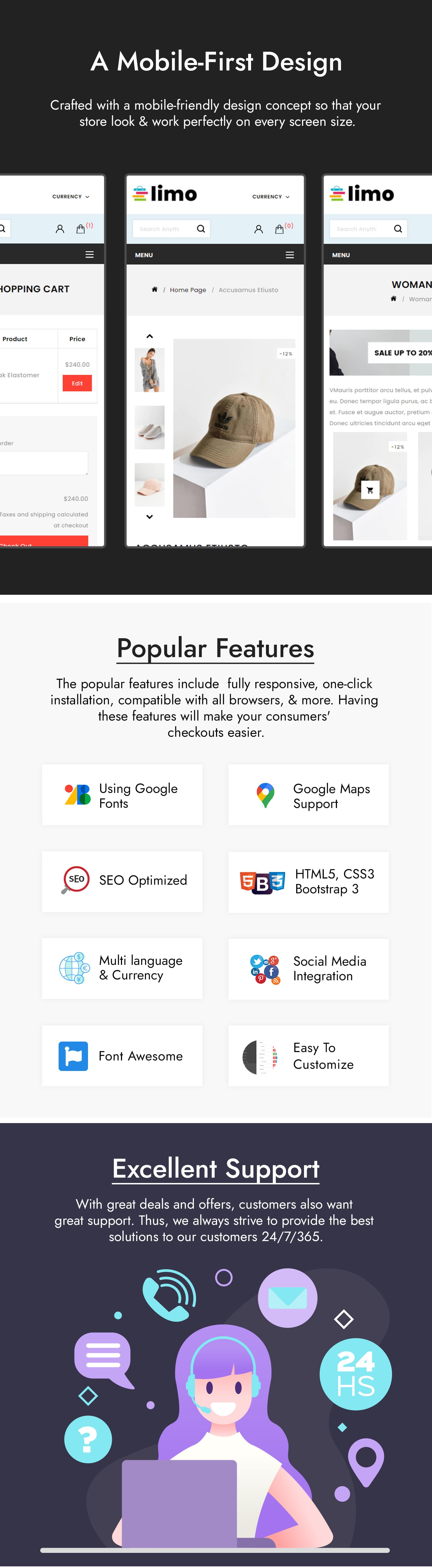 Limo - Sectioned Multipurpose Store Shopify Theme - Screenshot 10