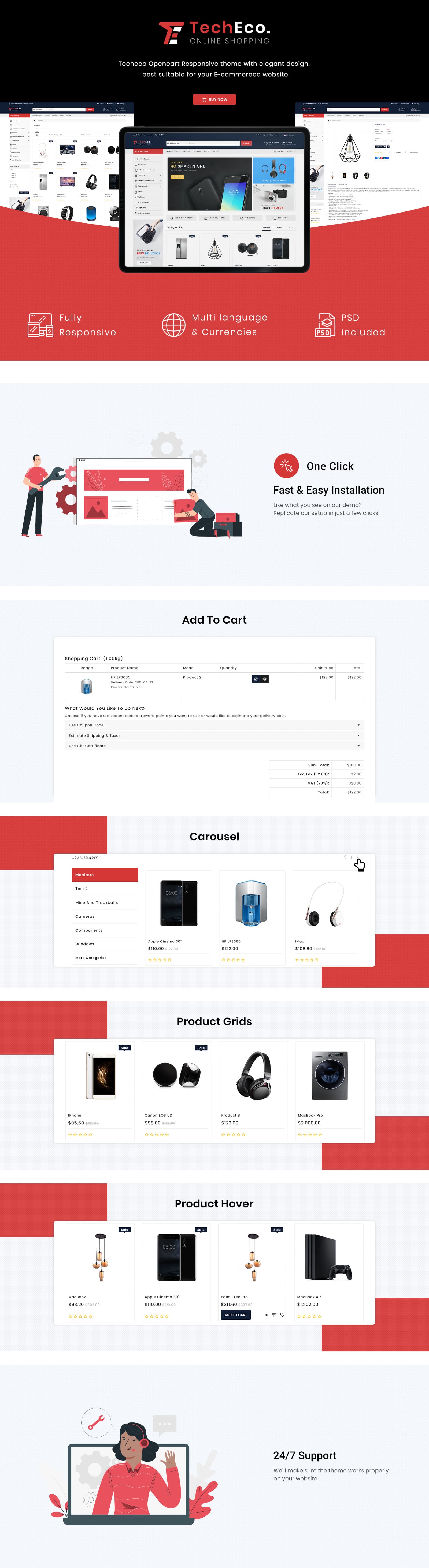 Techeco - The Shopping Mall OpenCart Template - Screenshot 6