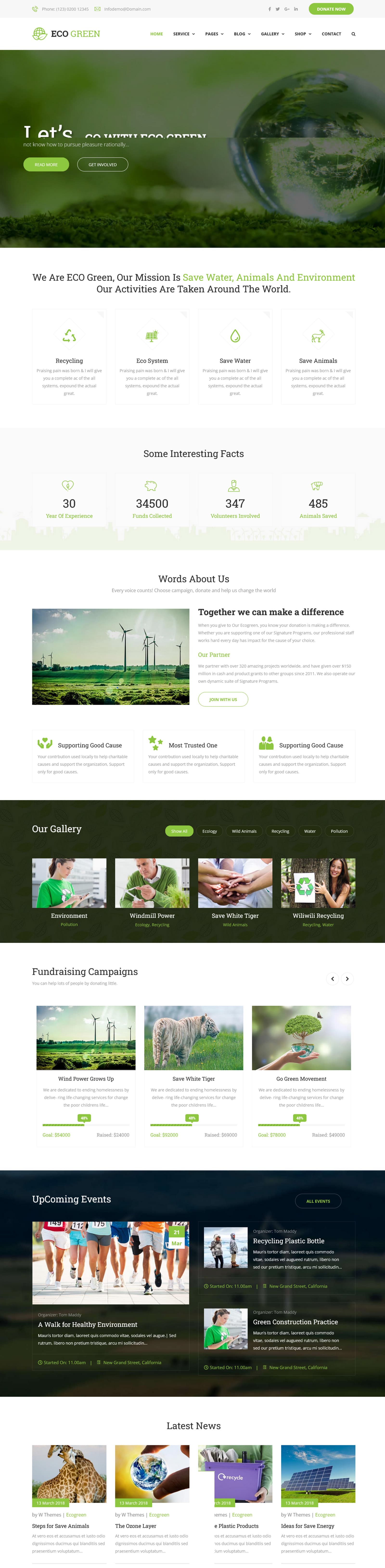 Eco Green - Environment, Ecology and Renewable Energy Joomla 5 Template - Screenshot 6