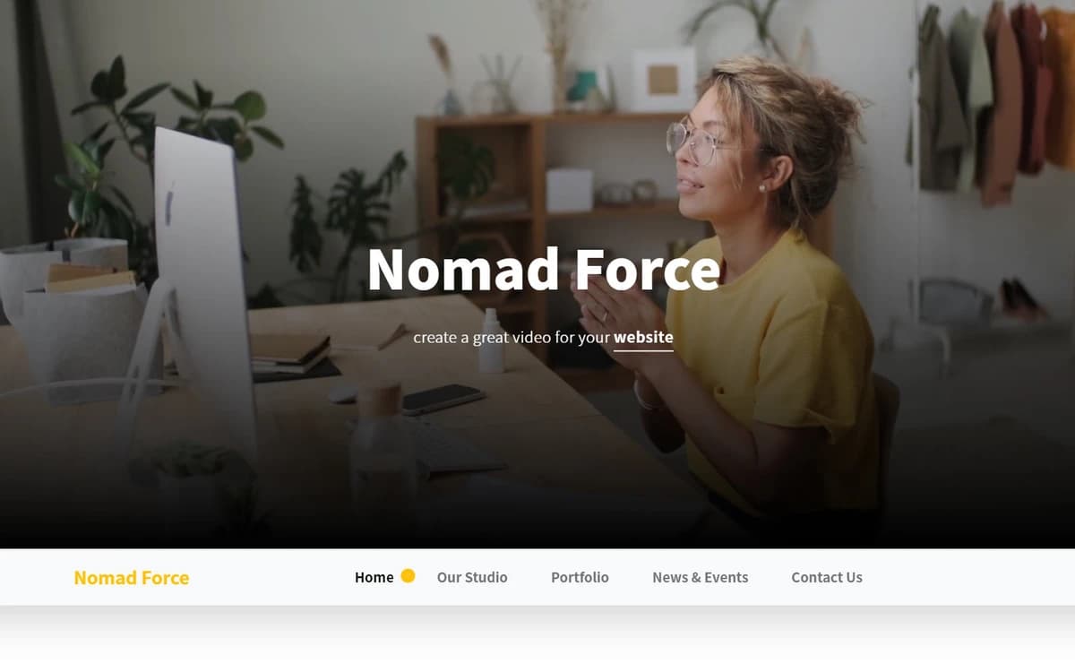 Nomad Forc Free HTML Template