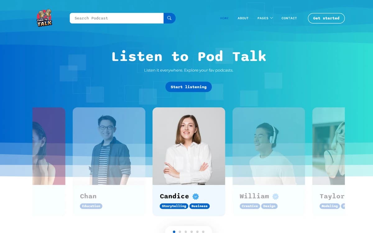 Pod Talk Free HTML Template