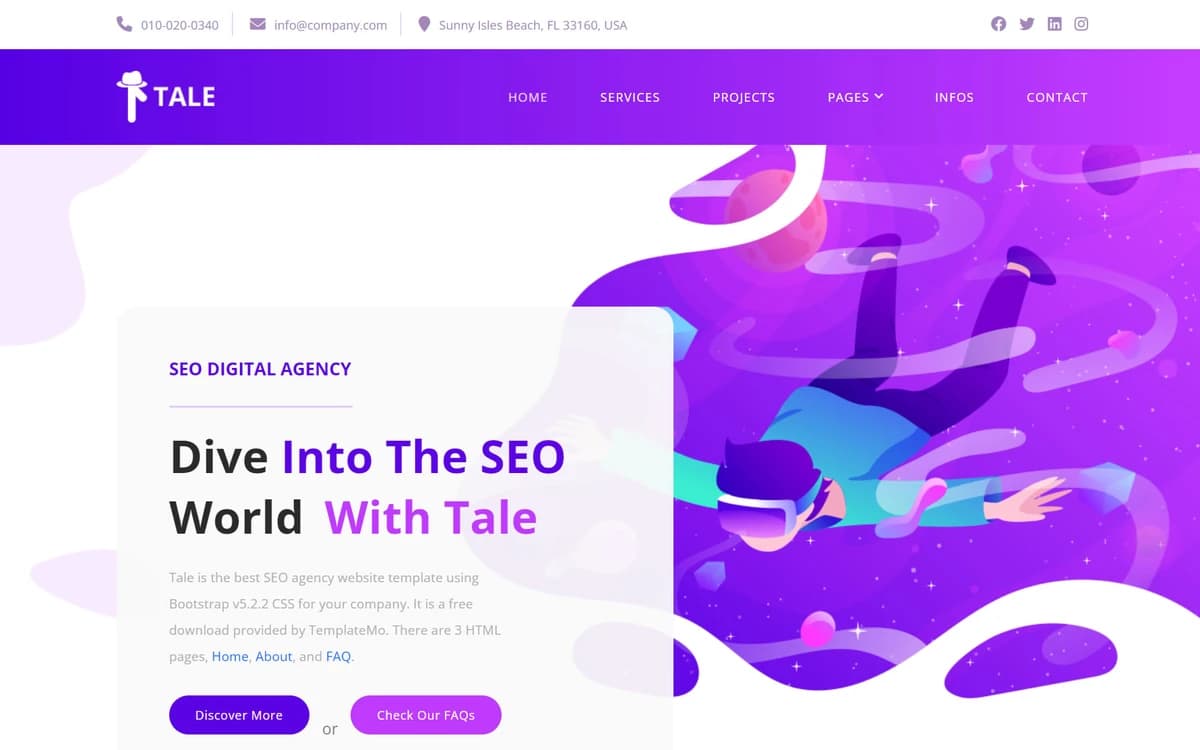 Tale Seo Agency Free HTML Template