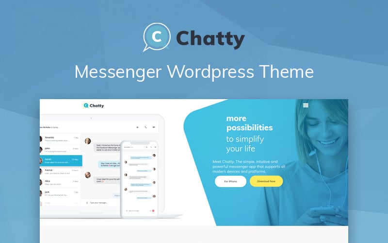 1039 chatty communication multipurpose clean wordpress elementor theme