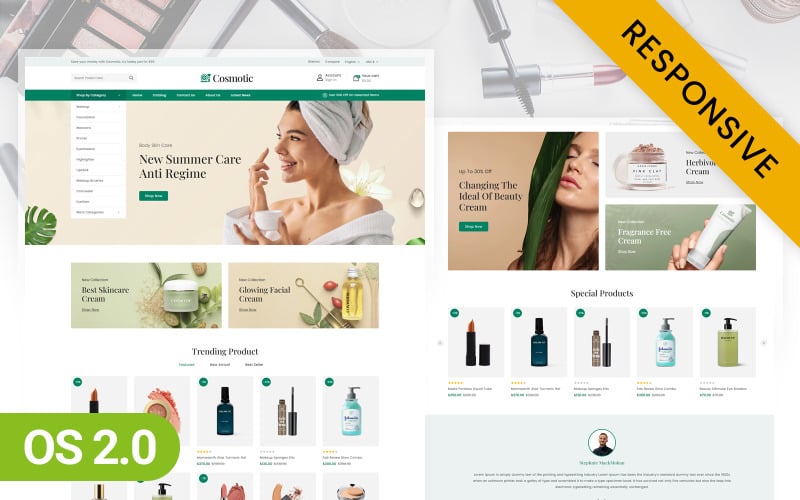 104 cosmotic beauty store shopify 2.0 responsive theme