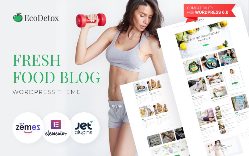104 ecodex fresh food blog website for healthy lifestyle wordpress theme