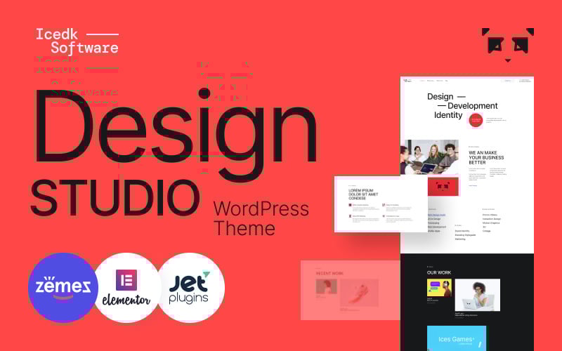 105 icedk software design studio wordpress theme