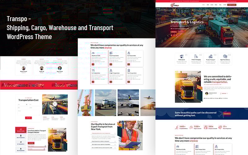 1085 transpo shipping cargo warehouse and transport wordpress theme