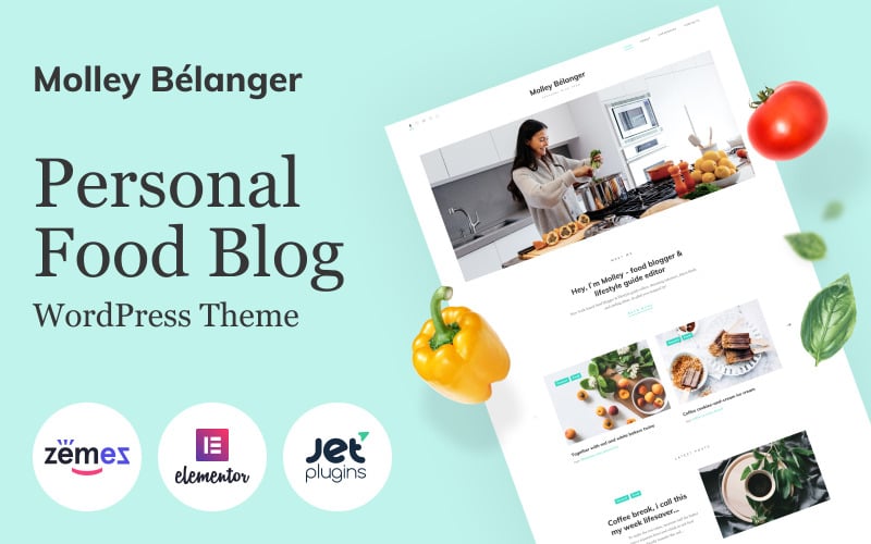 112 molley belanger food blog for storytelling wordpress theme
