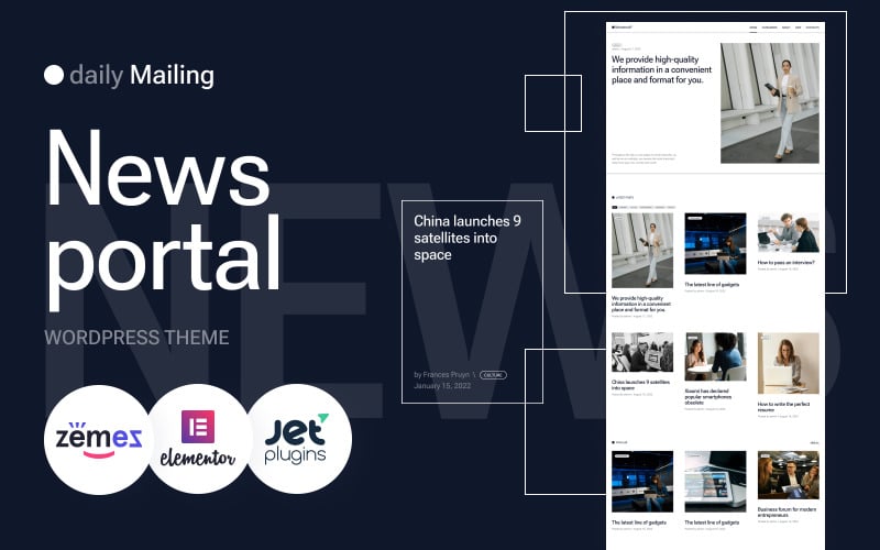 119 daily mailing news portal tv channel wordpress theme
