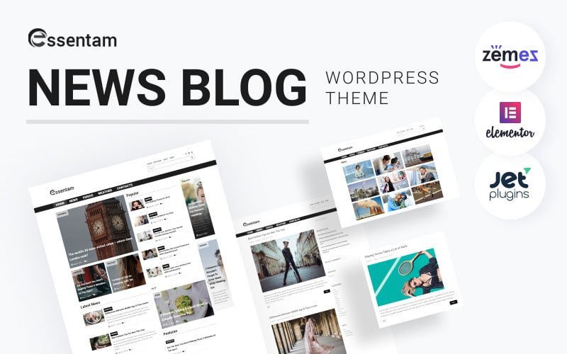 150 essentam news blog multipurpose classic wordpress theme