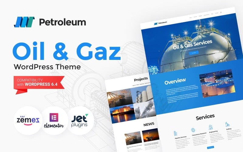 158 petroleum oil and gas company responsive wordpress theme