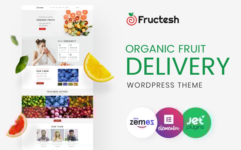 167 fructesh organic fruits delivery multipurpose modern wordpress elementor theme